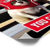 Poster Chien dans la main de mousse (Coin)