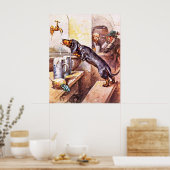 Poster Chien de Bavière (Cuisine)