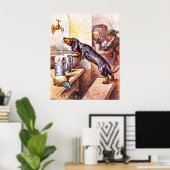 Poster Chien de Bavière (Bureau à domicile)