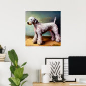 Poster Chien de Bedlington Terrier (Bureau à domicile)