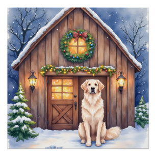 Poster Chien de berger anatolien à l'aquarelle grange rus