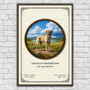 Poster Chien de berger d'Anatolie Série de zoologie