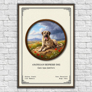 Poster Chien de berger d'Anatolie Série de zoologie