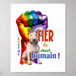 Poster Chien de Bullterrier miniature