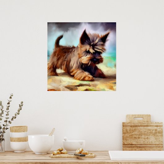 Poster Chien de Cairn Terrier (Cuisine)