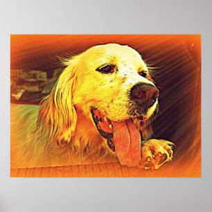 Poster Chien de chasse à l'setter anglais