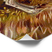 Poster Chien de chasse avec oiseau dans la bouche (Coin)