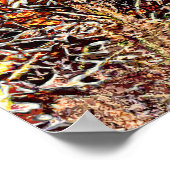 Poster Chien de chien afghan dans la forêt (Coin)