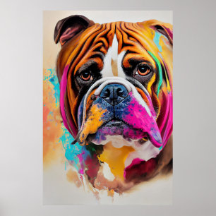 Poster Chien de chien anglais animal adorable coma animal