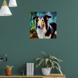 Poster Chien de Collie lisse