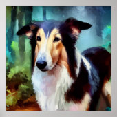 Poster Chien de Collie lisse (Devant)