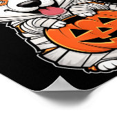 Poster Chien de compagnie Mummy Pumpkin Halloween (Coin)