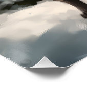 Poster Chien de Corso en canne à neige Noël (Coin)