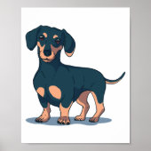 POSTER CHIEN DE DACHSHSHING (Devant)