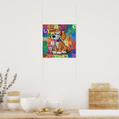 Poster Chien de dessin (Cuisine)