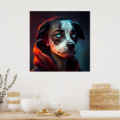 Poster Chien de femme fanatsy (Cuisine)