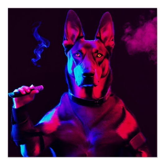 Poster chien de gangster (Devant)
