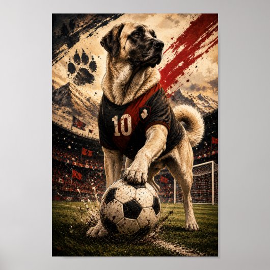 Poster Chien de garde de terrain Shepherd d'Anatolie (Devant)