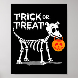 Poster Chien de Halloween Trick Or Treat