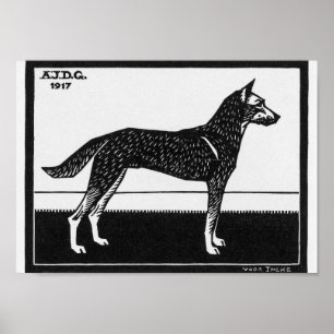 Poster Chien de Julie de Graag