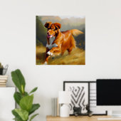 Poster Chien de la Nouvelle-Écosse (Bureau à domicile)