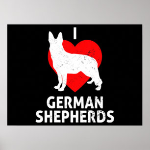 Poster Chien de loup berger allemand