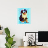 Poster chien de montagne bernois (Bureau à domicile)