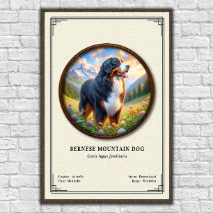 Poster Chien de montagne bernois Série de zoologie