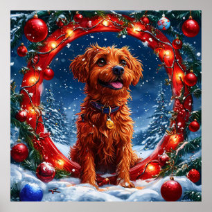 Poster Chien de Noël
