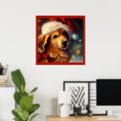 Poster Chien de Noël 4 (Bureau à domicile)