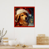 Poster Chien de Noël 4 (Cuisine)