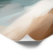 Poster Chien de Papillon à Noël de neige (Coin)