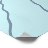 Poster Chien de Poméranie blanc mignon couché dans un lit (Coin)