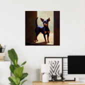Poster Chien de poussette miniature (Bureau à domicile)