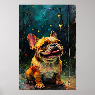 Poster Chien de race Bouledogue Français fantaisiste rega