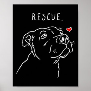 Poster Chien de sauvetage, Dessin Tbull, Maman de sauveta