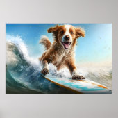 Poster Chien de surf (Devant)