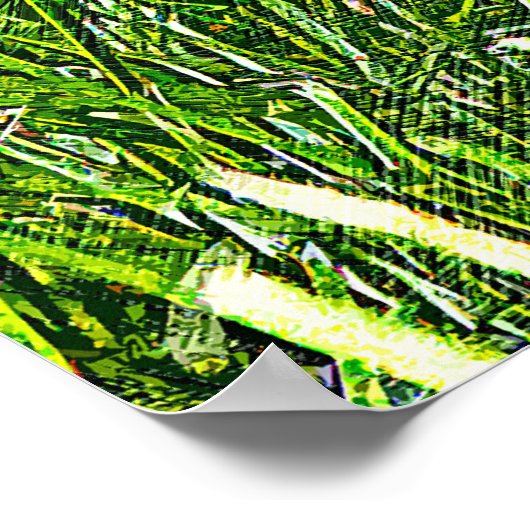 Poster Chien de taureau anglais chiot dans le pré (Coin)