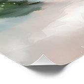 Poster Chien de taureau français à Noël de neige (Coin)