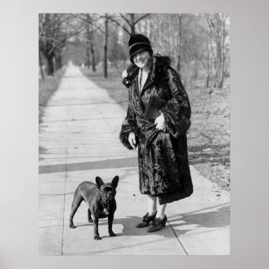 Poster Chien de taureau français, années 1920 (Devant)