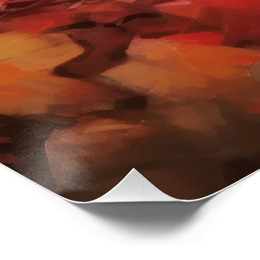 Poster Chien de taureau français en automne Leaves automn (Coin)