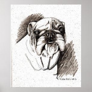 Poster Chien de temps de Taureau