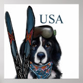 POSTER CHIEN DE TERRE-NEUVE  (Devant)