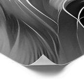 POSTER CHIEN DE TERRIER NOIR ET BLANC (Coin)