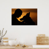 Poster Chien de travail militaire (Cuisine)