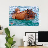 POSTER CHIEN DE TRAVAIL MILITAIRE AMÉRICAIN (Bureau à domicile)