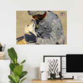 POSTER CHIEN DE TRAVAIL MILITAIRE AMÉRICAIN (Bureau à domicile)