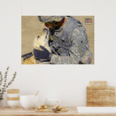 POSTER CHIEN DE TRAVAIL MILITAIRE AMÉRICAIN (Cuisine)