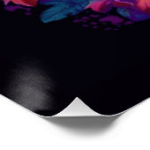 Poster Chien de vacances tropical (Coin)