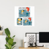 Poster Chien déguisé mignon et drôle (Bureau à domicile)